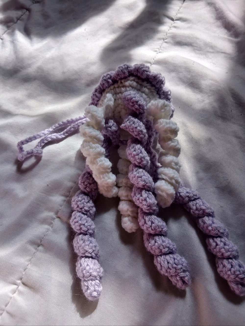 Purple Crochet Jellyfish - Picture 5 of 5